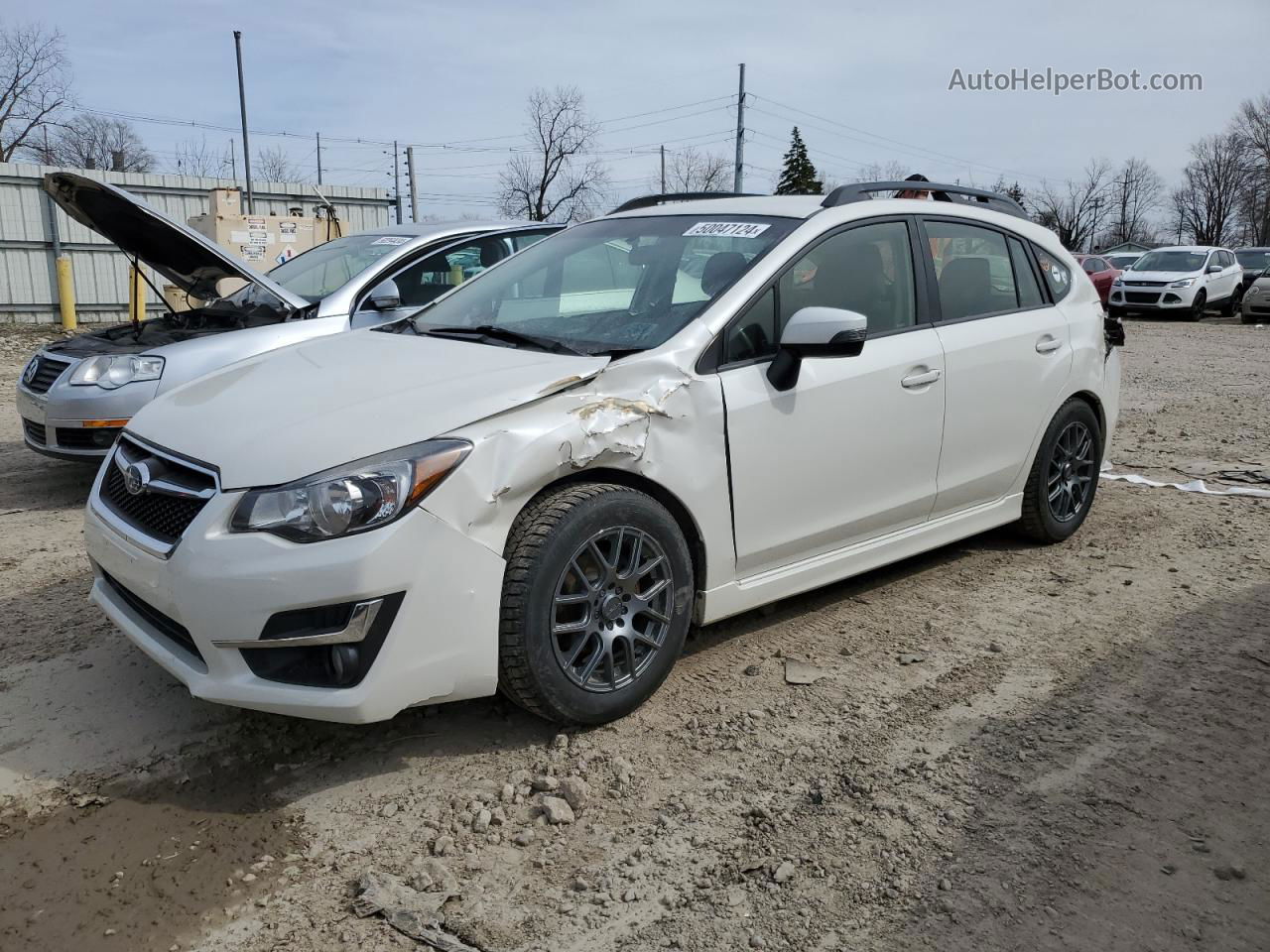 2016 Subaru Impreza Sport Premium White vin: JF1GPAP62G8350015