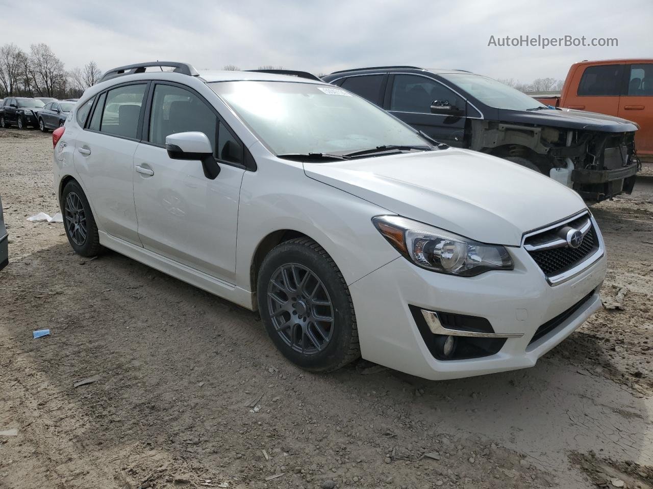 2016 Subaru Impreza Sport Premium White vin: JF1GPAP62G8350015