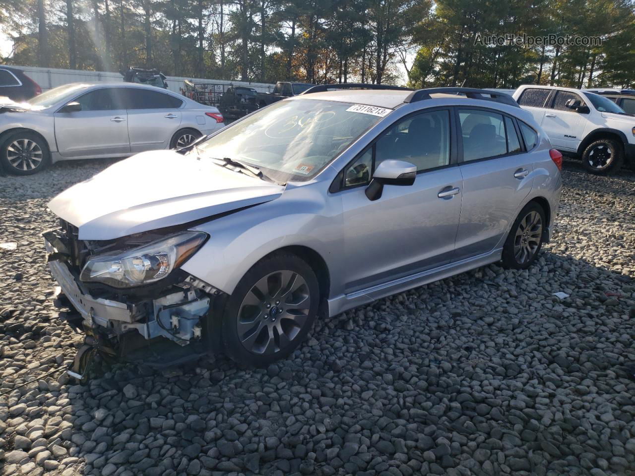 2016 Subaru Impreza Sport Premium Silver vin: JF1GPAP63G8316374