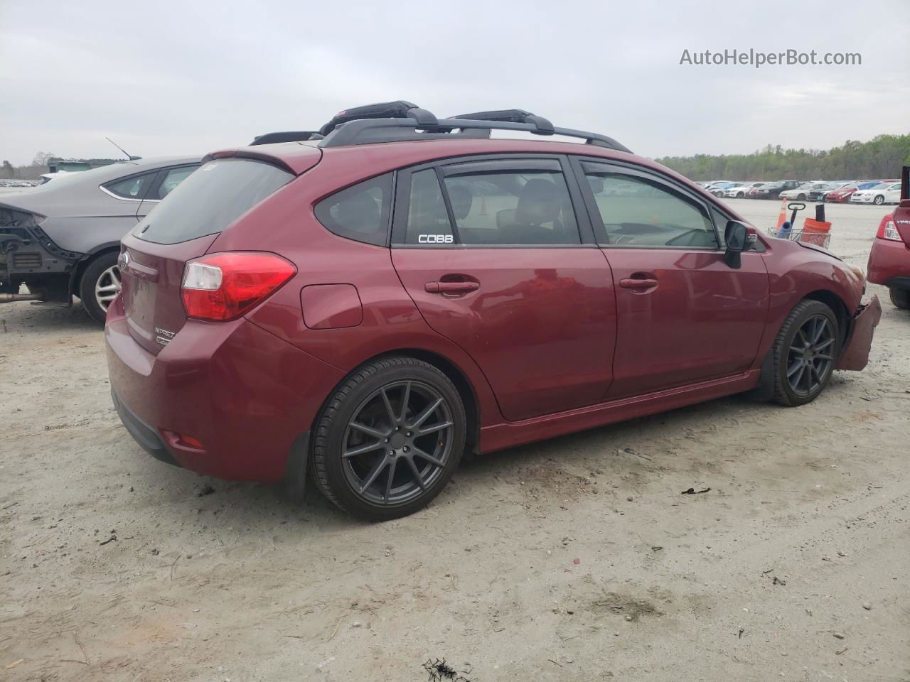 2016 Subaru Impreza Sport Premium Burgundy vin: JF1GPAP64G8343552