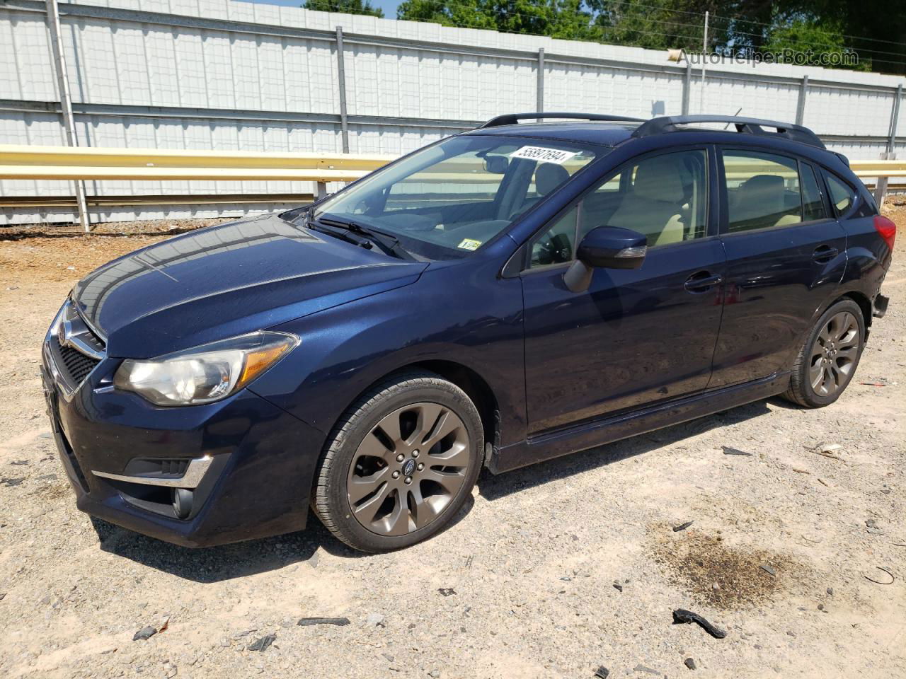 2016 Subaru Impreza Sport Premium Синий vin: JF1GPAP64GH284163