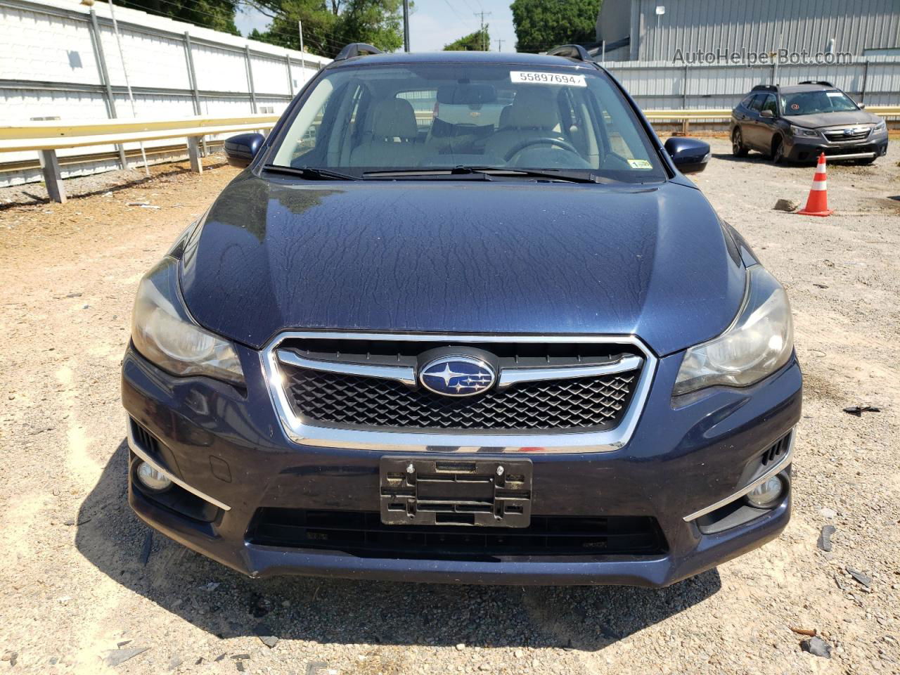 2016 Subaru Impreza Sport Premium Синий vin: JF1GPAP64GH284163