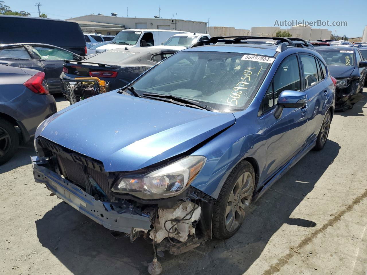 2016 Subaru Impreza Sport Premium Blue vin: JF1GPAP65G8241550