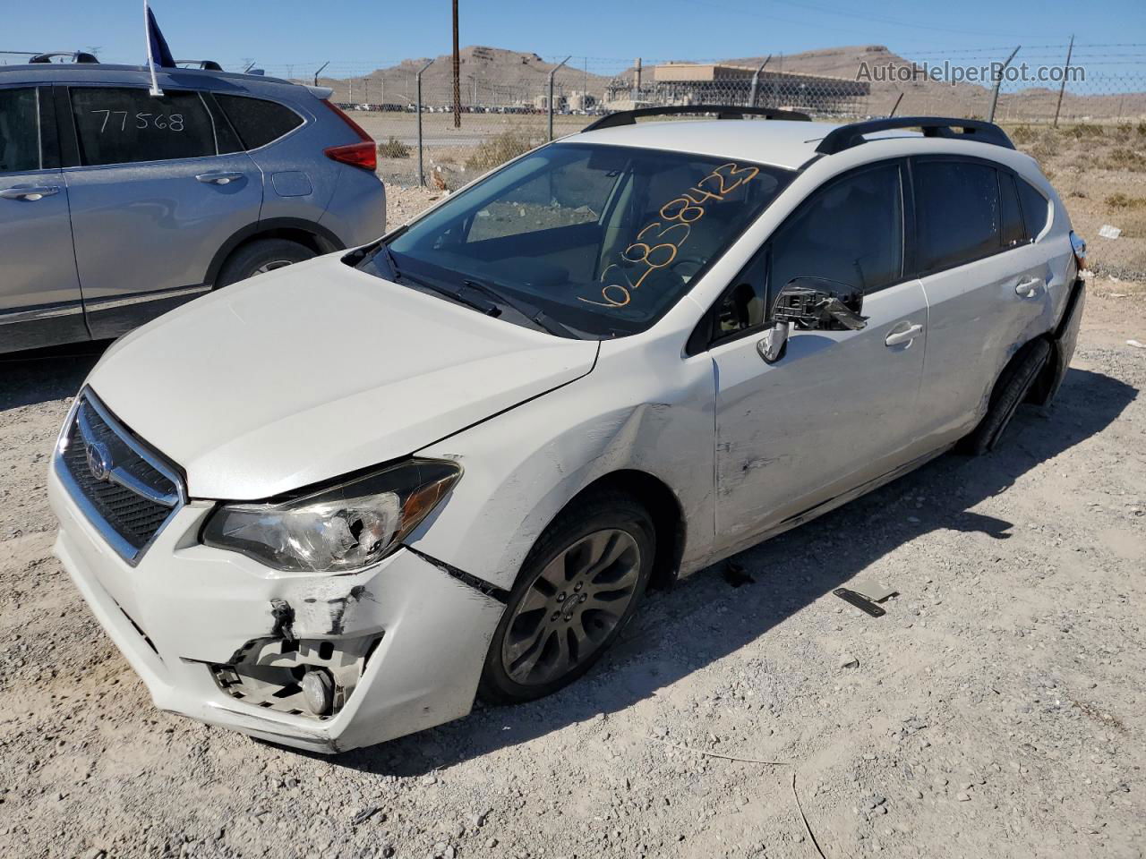 2016 Subaru Impreza Sport Premium White vin: JF1GPAP65G8293485