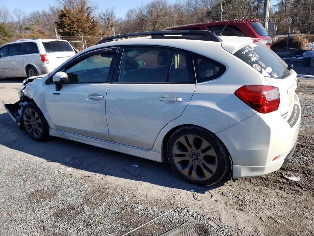 2016 Subaru Impreza Sport Premium White vin: JF1GPAP65G8300189