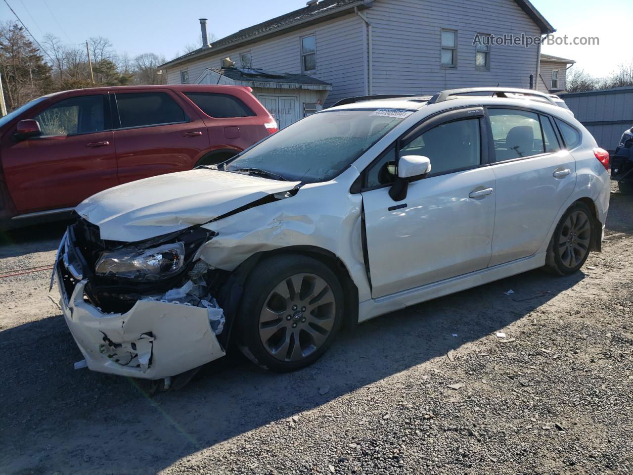 2016 Subaru Impreza Sport Premium White vin: JF1GPAP65G8300189