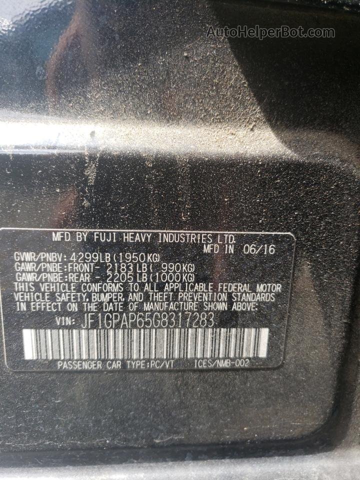 2016 Subaru Impreza Sport Premium Black vin: JF1GPAP65G8317283