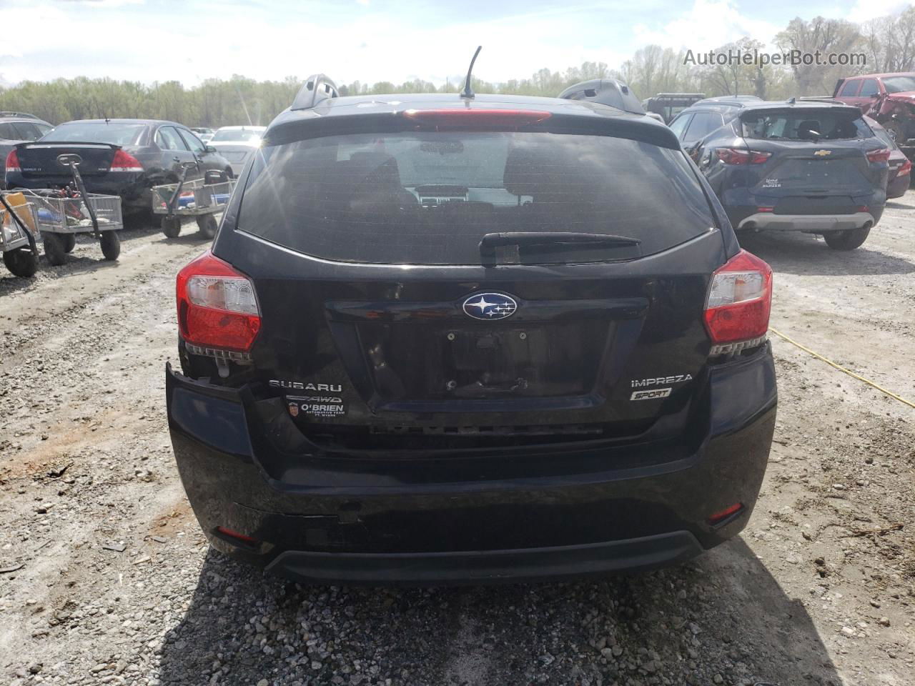 2016 Subaru Impreza Sport Premium Черный vin: JF1GPAP65G8317283