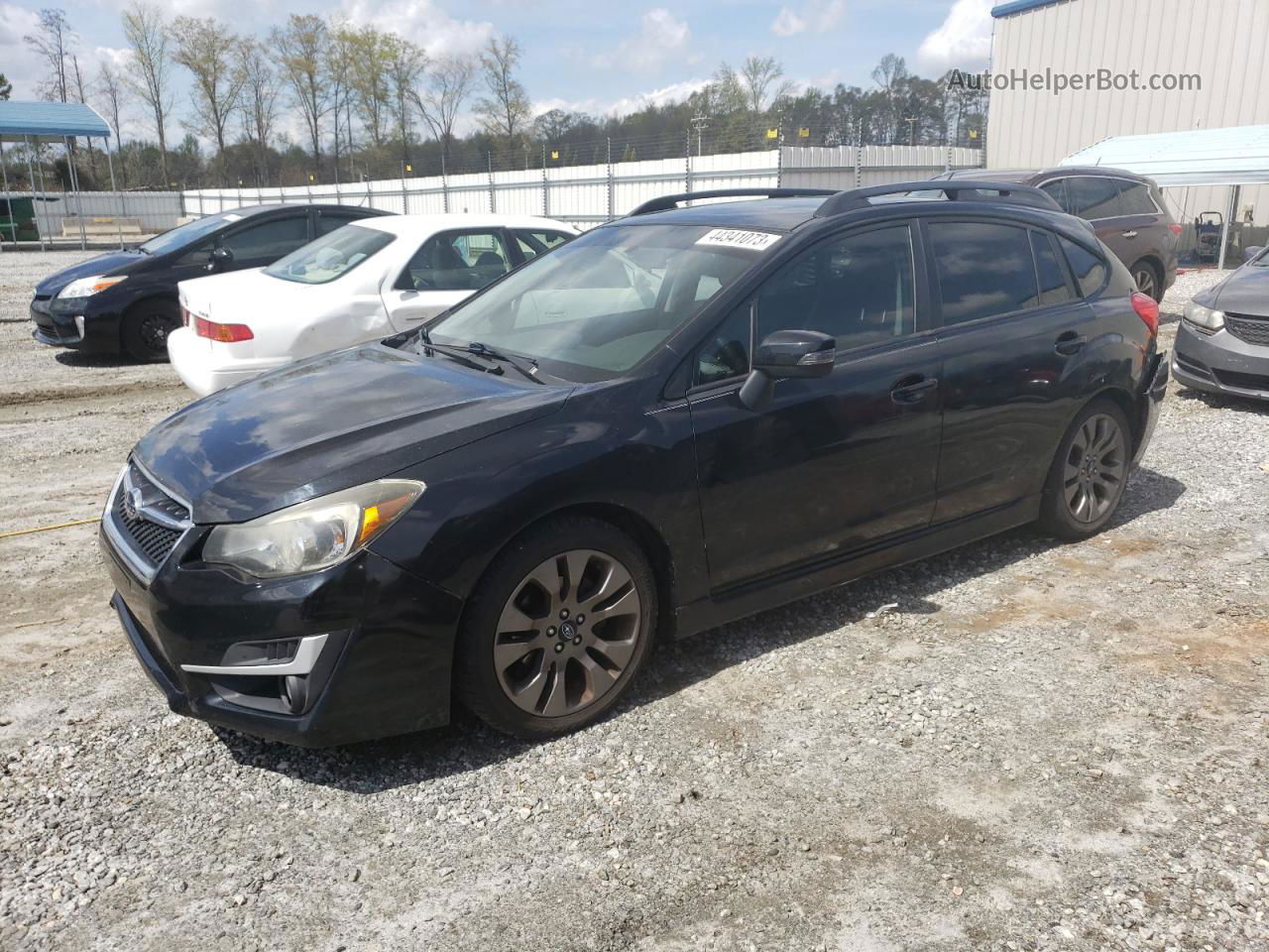 2016 Subaru Impreza Sport Premium Черный vin: JF1GPAP65G8317283