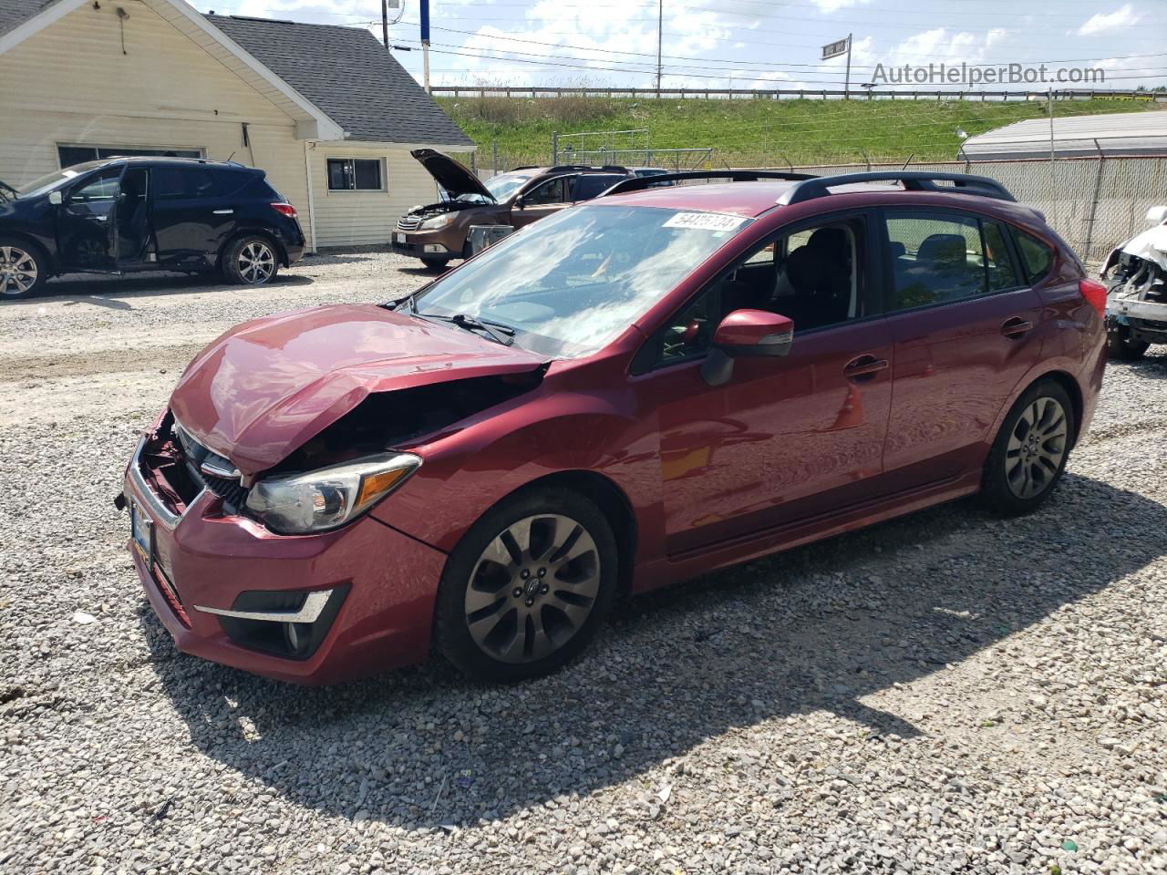 2016 Subaru Impreza Sport Premium Maroon vin: JF1GPAP65G9294002