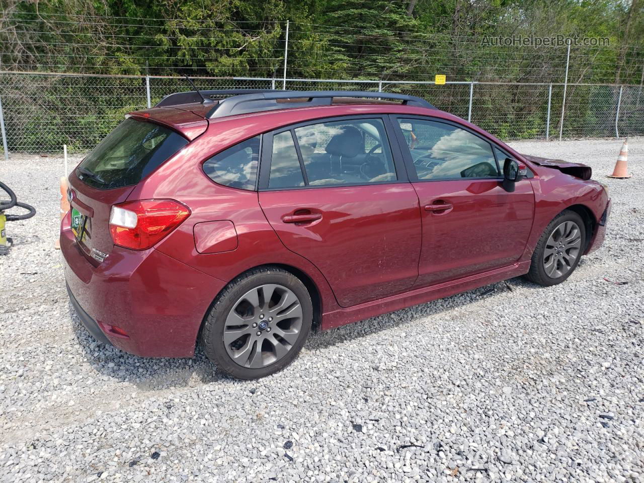 2016 Subaru Impreza Sport Premium Maroon vin: JF1GPAP65G9294002