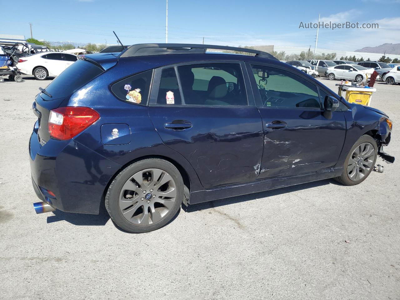 2016 Subaru Impreza Sport Premium Синий vin: JF1GPAP65GH219788