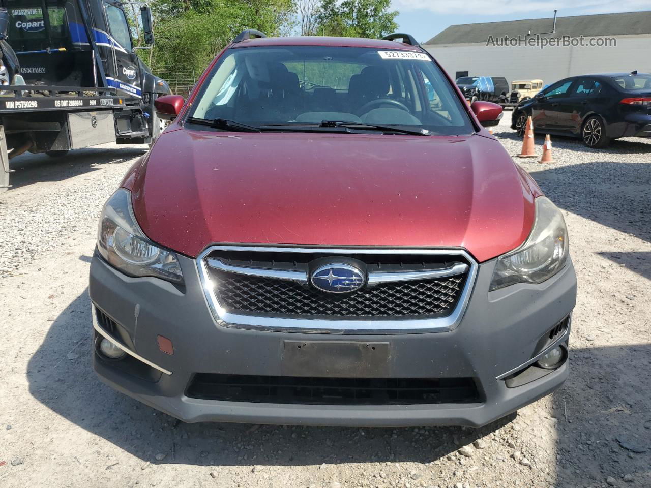 2016 Subaru Impreza Sport Premium Бордовый vin: JF1GPAP66GG336883