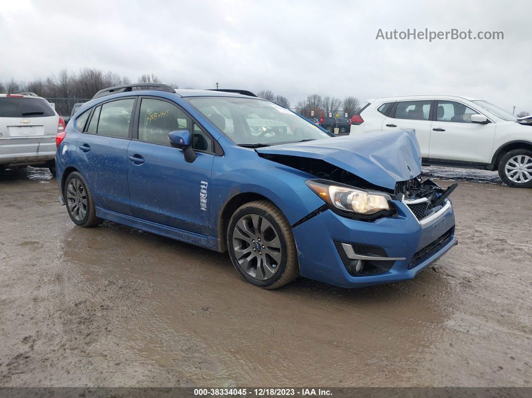 2016 Subaru Impreza 2.0i Sport Premium Blue vin: JF1GPAP66GH209660