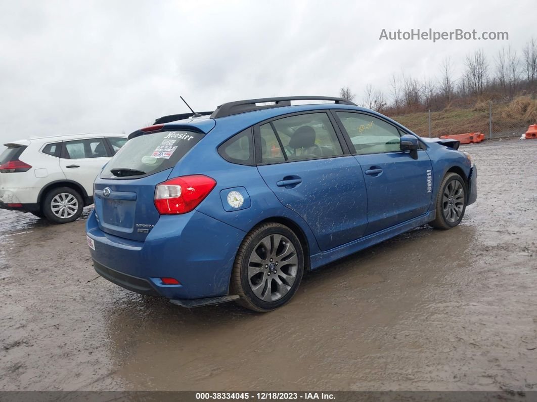 2016 Subaru Impreza 2.0i Sport Premium Blue vin: JF1GPAP66GH209660