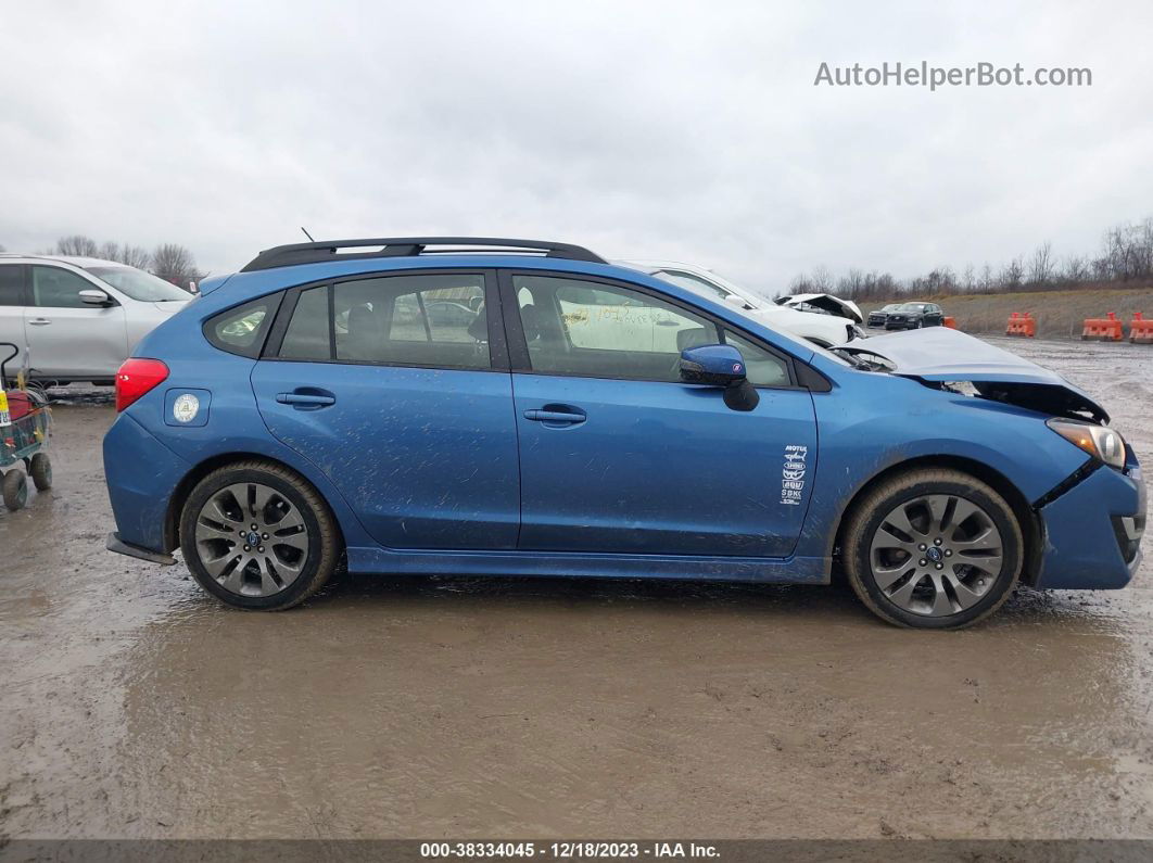 2016 Subaru Impreza 2.0i Sport Premium Blue vin: JF1GPAP66GH209660