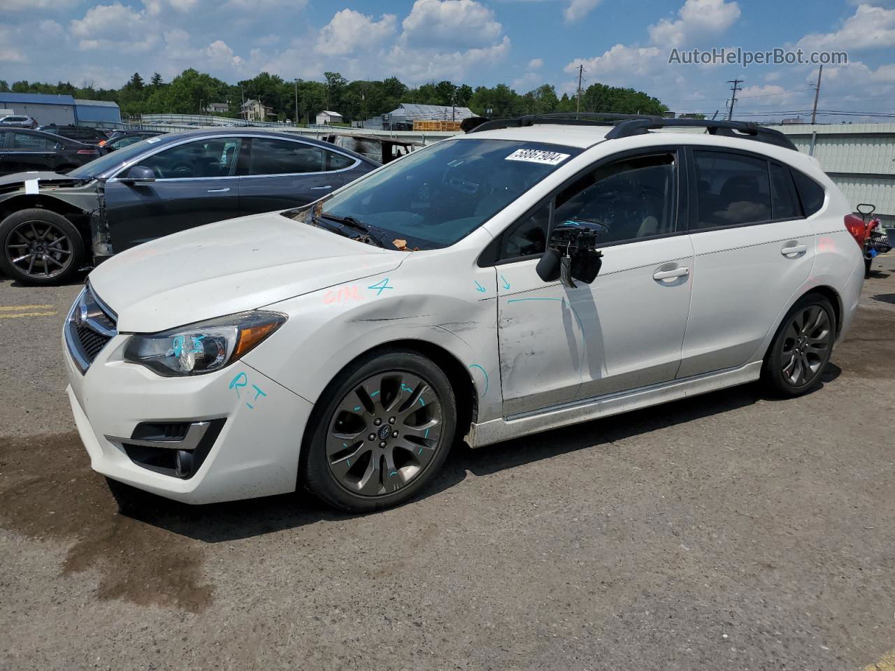 2016 Subaru Impreza Sport Premium White vin: JF1GPAP66GH266800