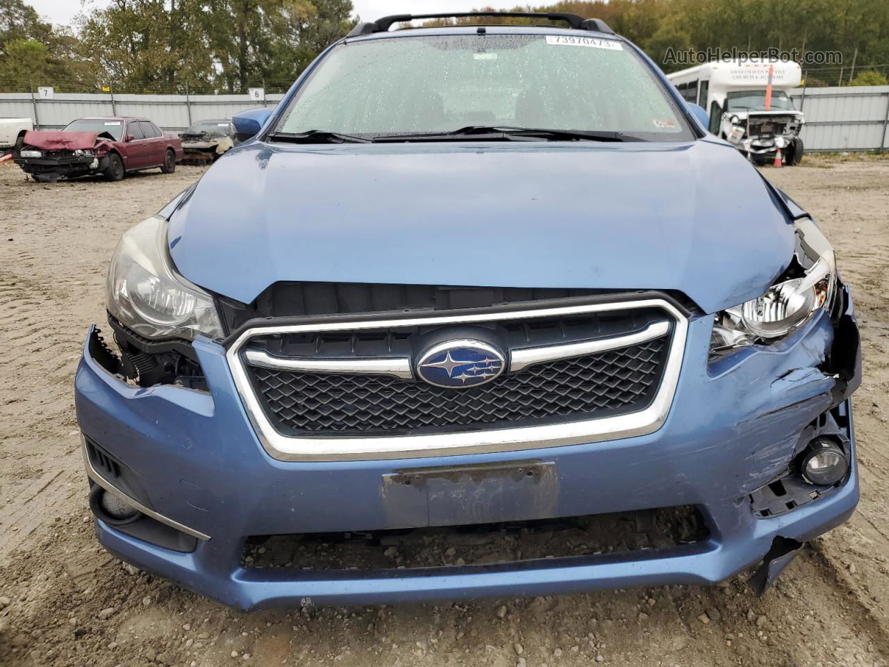 2016 Subaru Impreza Sport Premium Blue vin: JF1GPAP67G8244059