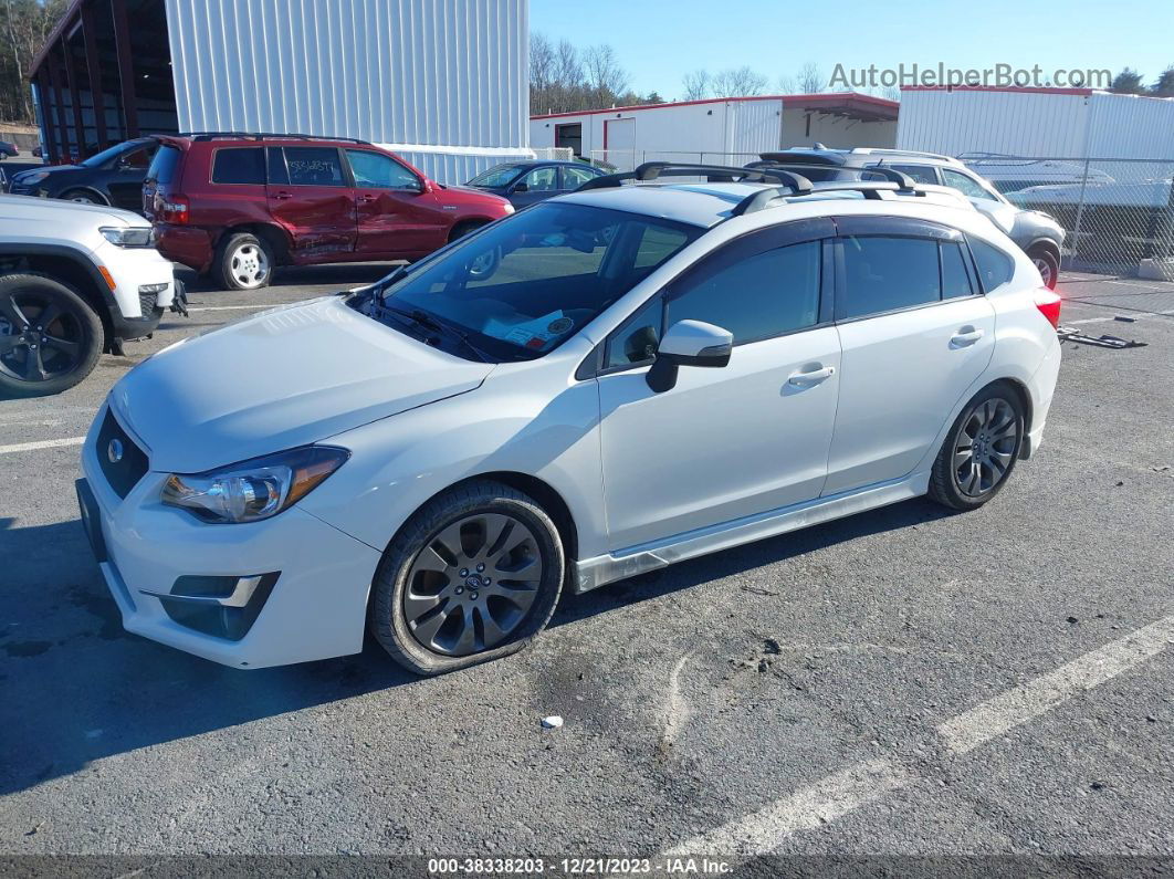 2016 Subaru Impreza 2.0i Sport Premium White vin: JF1GPAP67G8302106