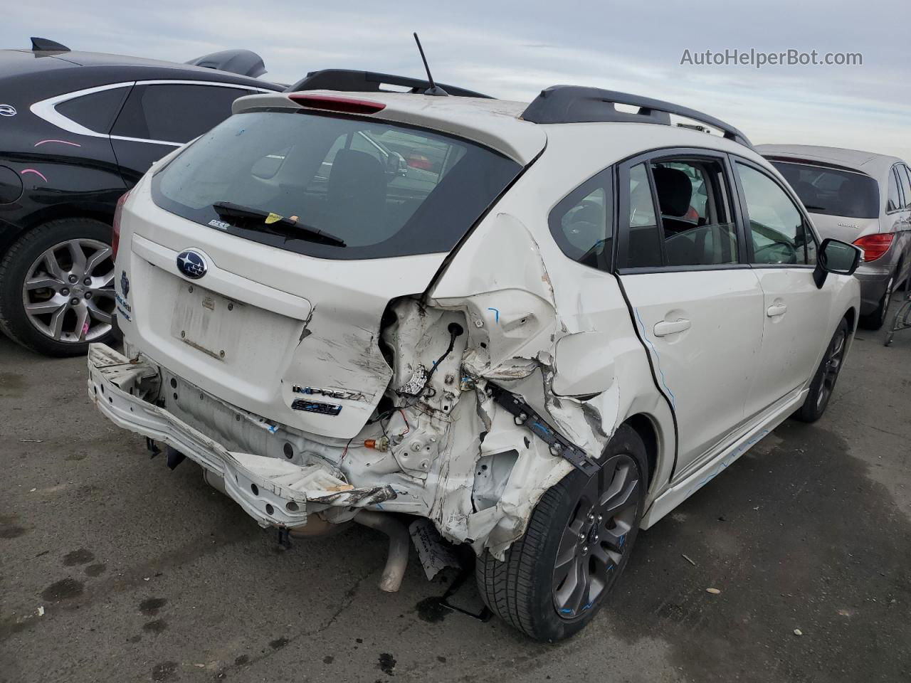 2016 Subaru Impreza Sport Premium White vin: JF1GPAP67G8350060