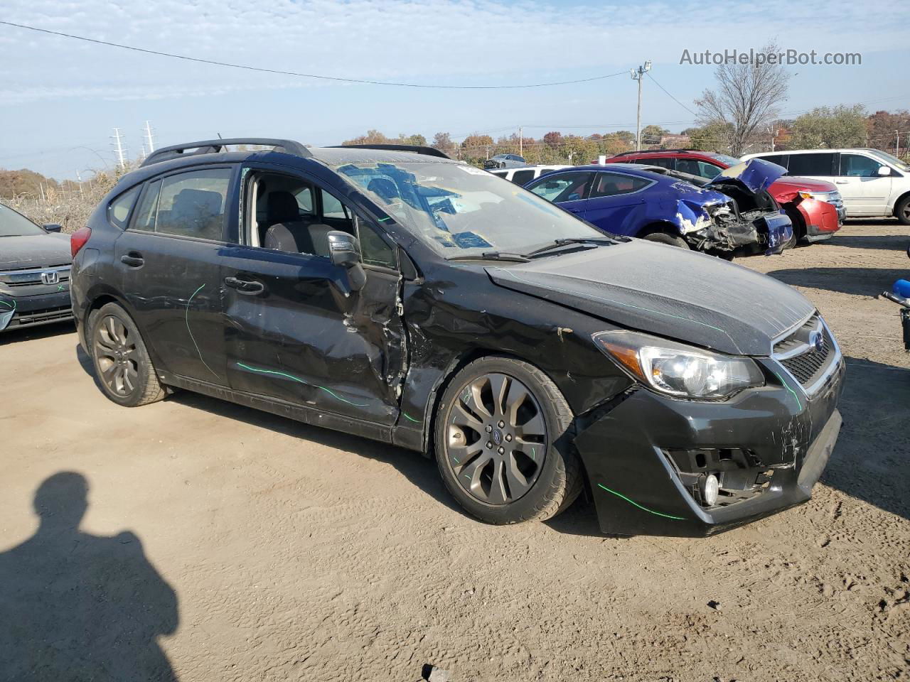 2016 Subaru Impreza Sport Premium Black vin: JF1GPAP69G8240465