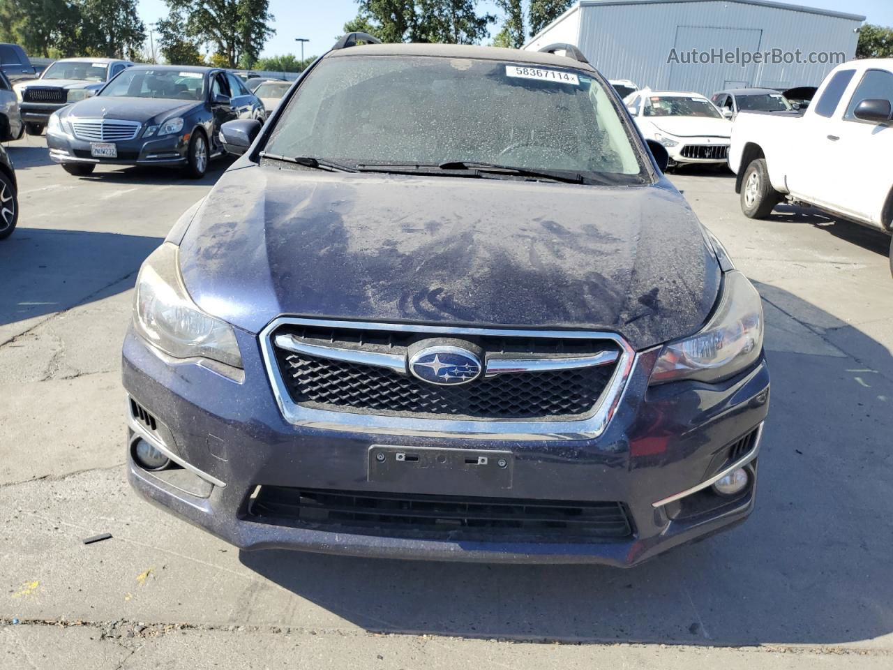 2016 Subaru Impreza Sport Premium Синий vin: JF1GPAP69GG332567