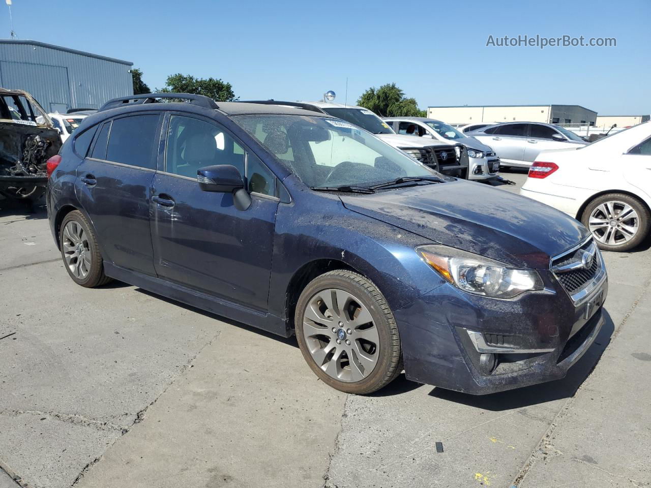 2016 Subaru Impreza Sport Premium Blue vin: JF1GPAP69GG332567