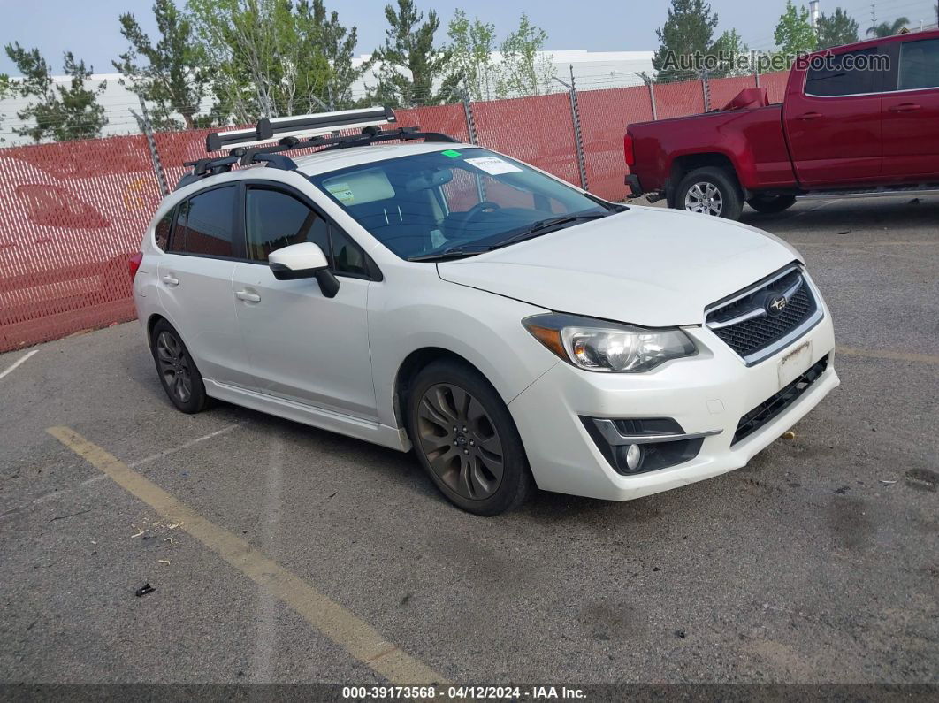 2016 Subaru Impreza 2.0i Sport Premium White vin: JF1GPAP69GH287009