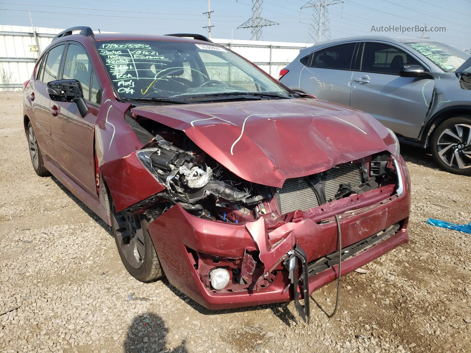 2016 Subaru Impreza Sport Premium Red vin: JF1GPAP6XG8237560