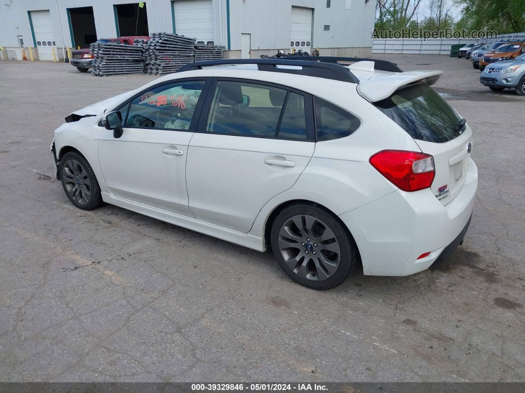 2016 Subaru Impreza 2.0i Sport Premium White vin: JF1GPAS60G8247912