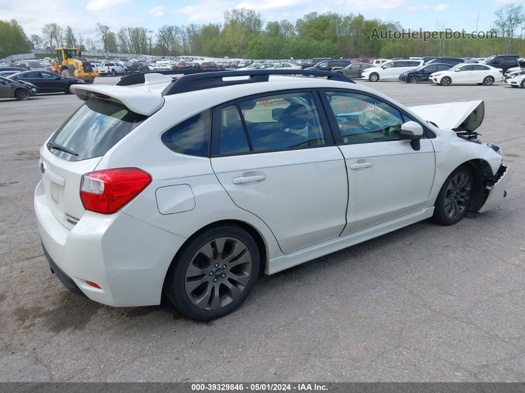 2016 Subaru Impreza 2.0i Sport Premium White vin: JF1GPAS60G8247912