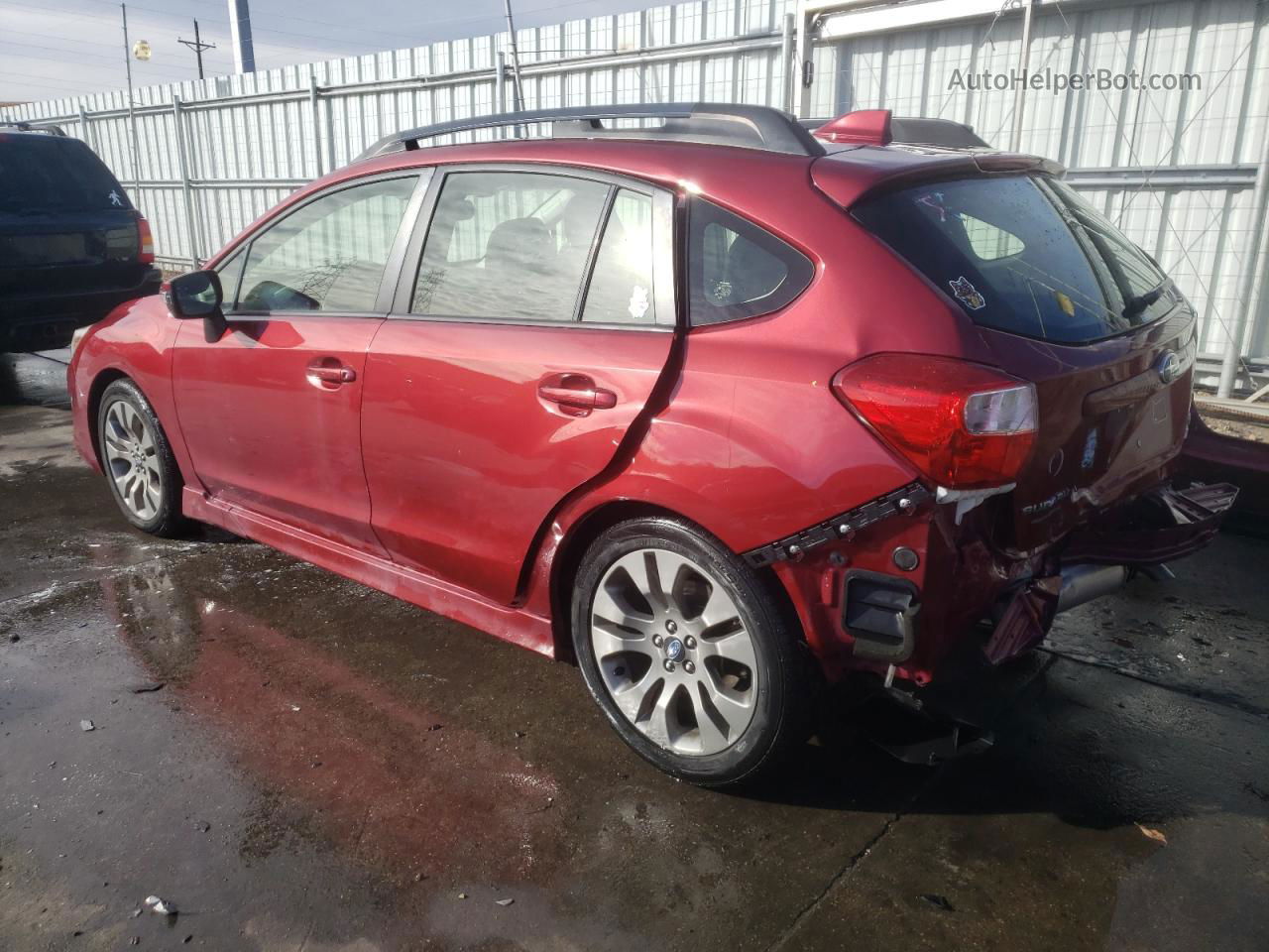 2016 Subaru Impreza Sport Burgundy vin: JF1GPAS62G8345453