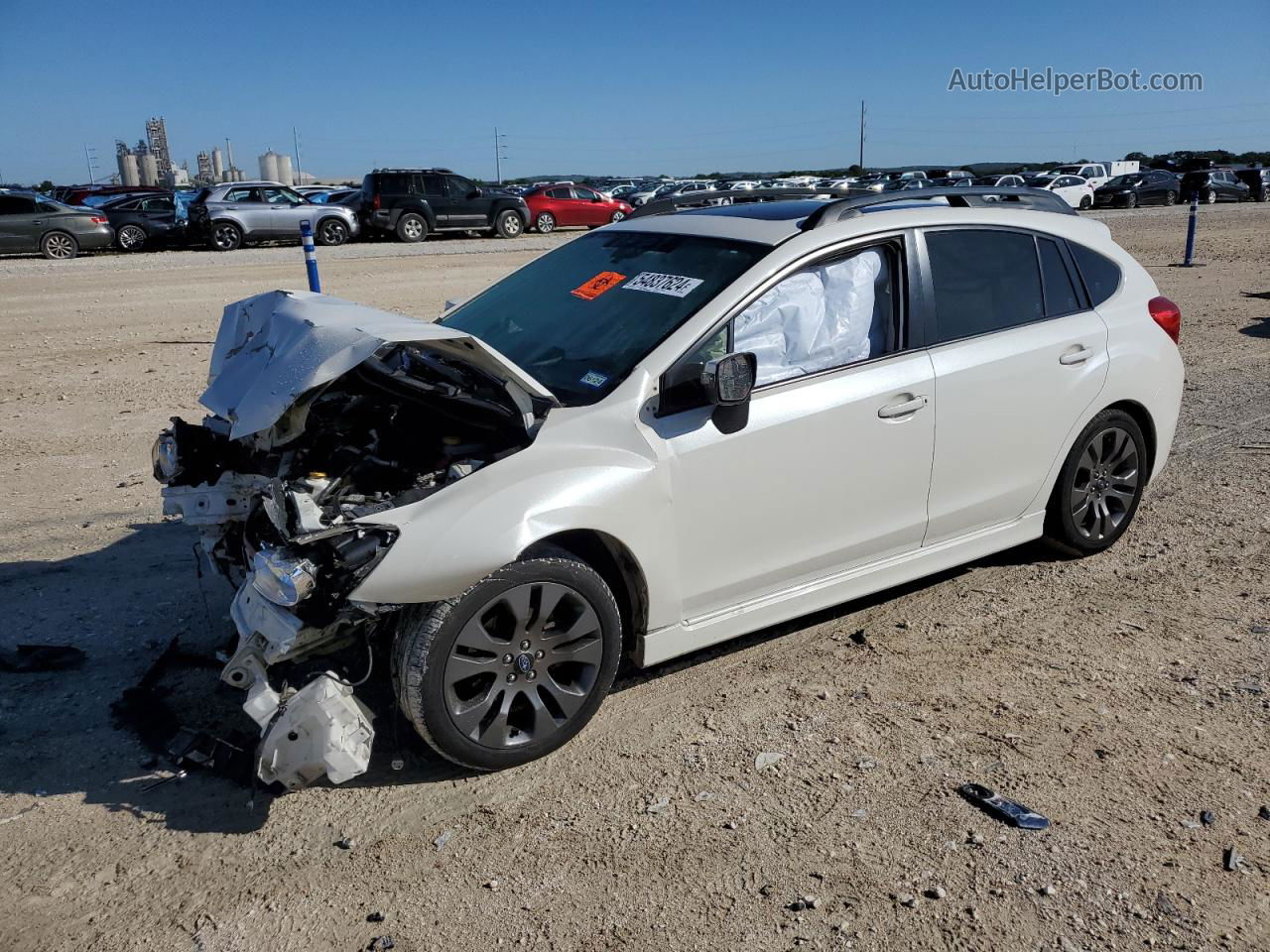 2016 Subaru Impreza Sport White vin: JF1GPAS64G8273994