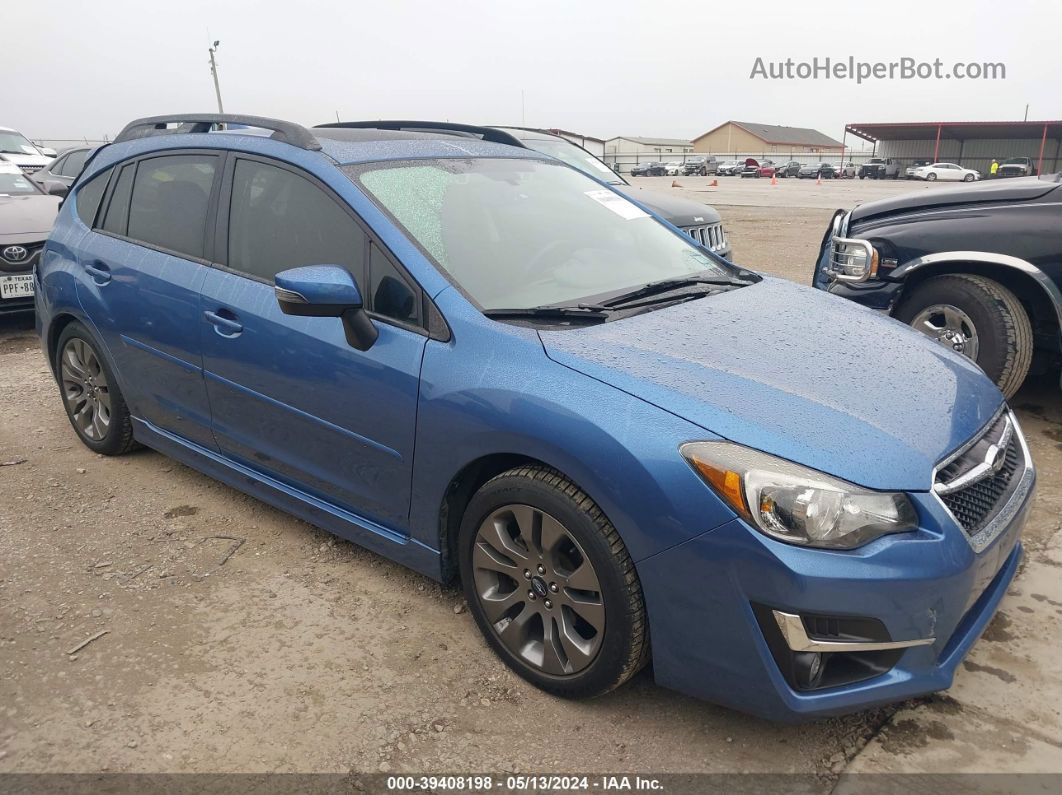 2016 Subaru Impreza 2.0i Sport Premium Light Blue vin: JF1GPAS6XGH321692