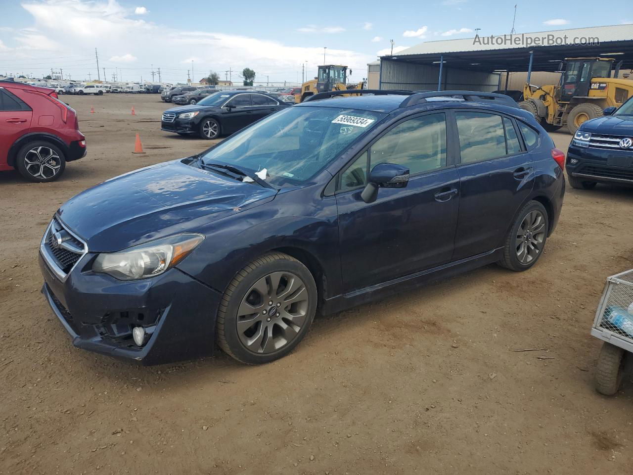 2016 Subaru Impreza Sport Limited Синий vin: JF1GPAU60GH335775