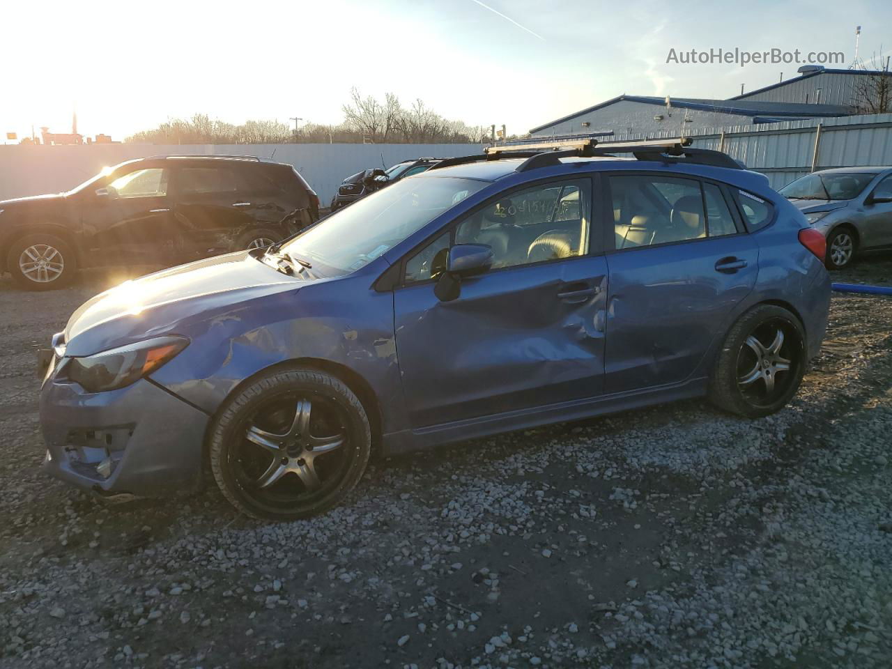 2016 Subaru Impreza Sport Limited Blue vin: JF1GPAU62G8275417