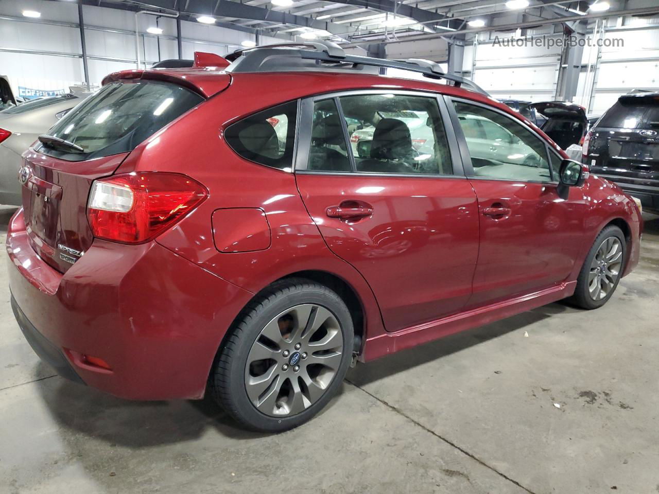 2016 Subaru Impreza Sport Limited Бордовый vin: JF1GPAU62G8349449