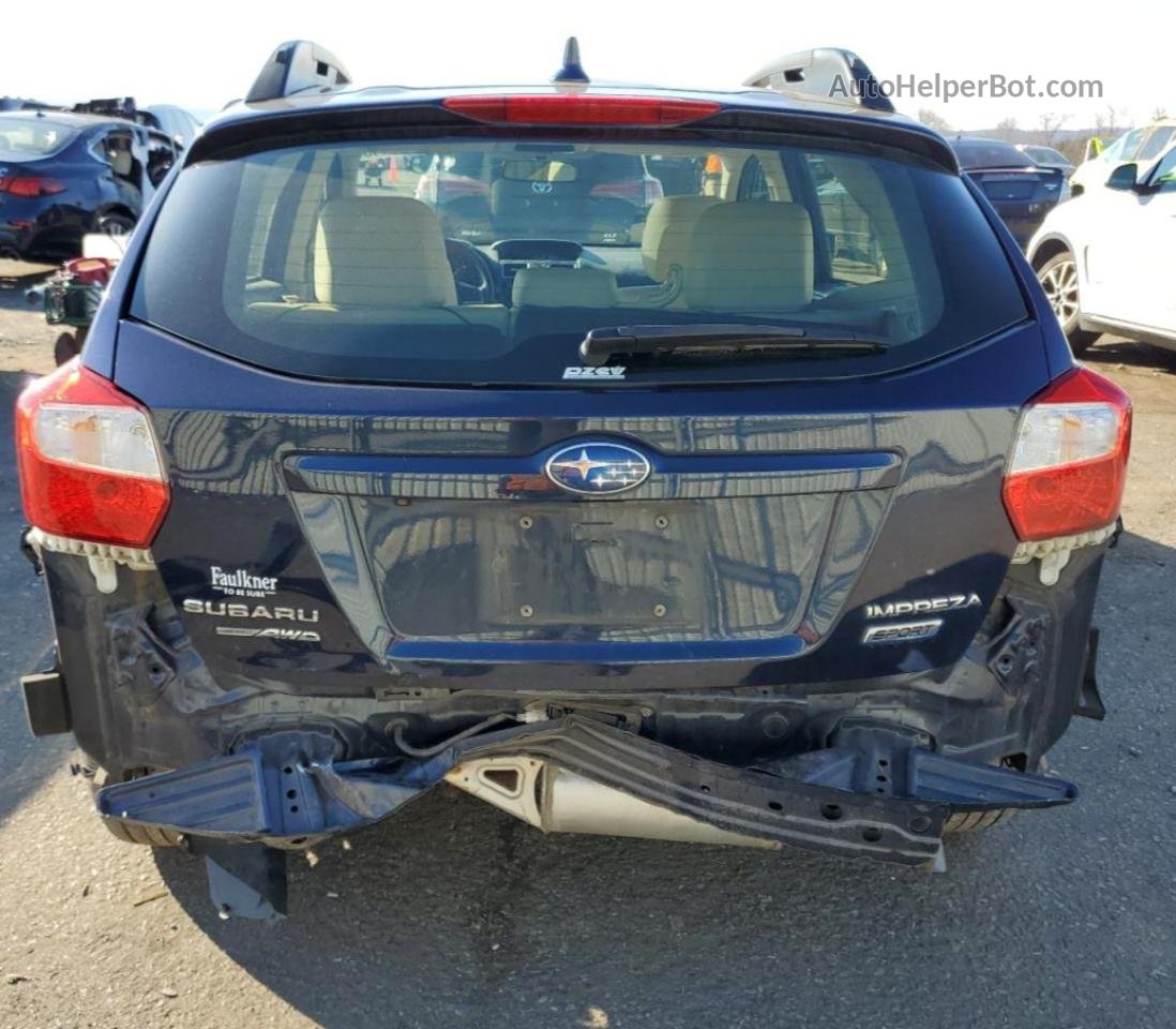 2016 Subaru Impreza Sport Limited Синий vin: JF1GPAU62GH288894
