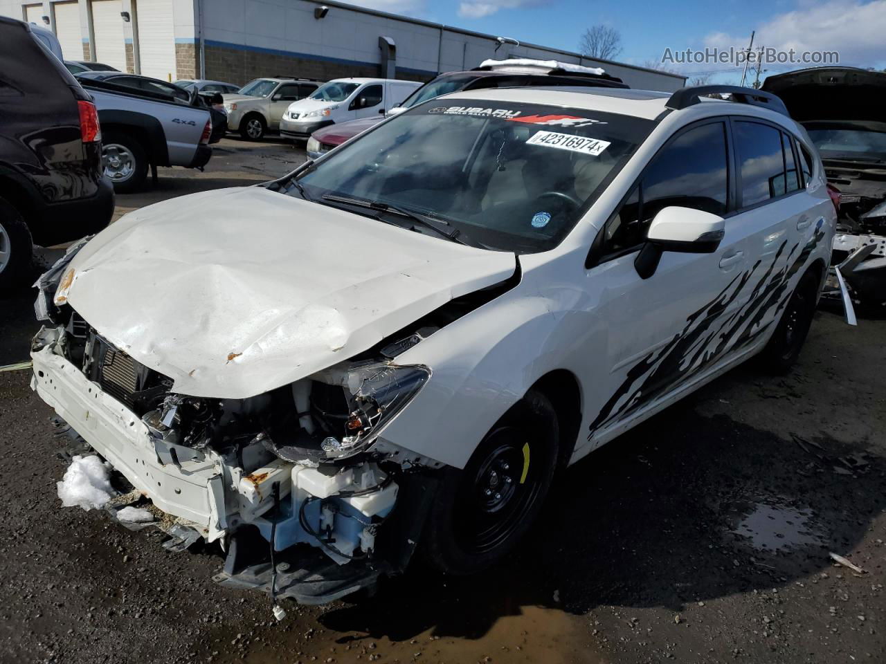 2016 Subaru Impreza Sport Limited White vin: JF1GPAU64G8223562