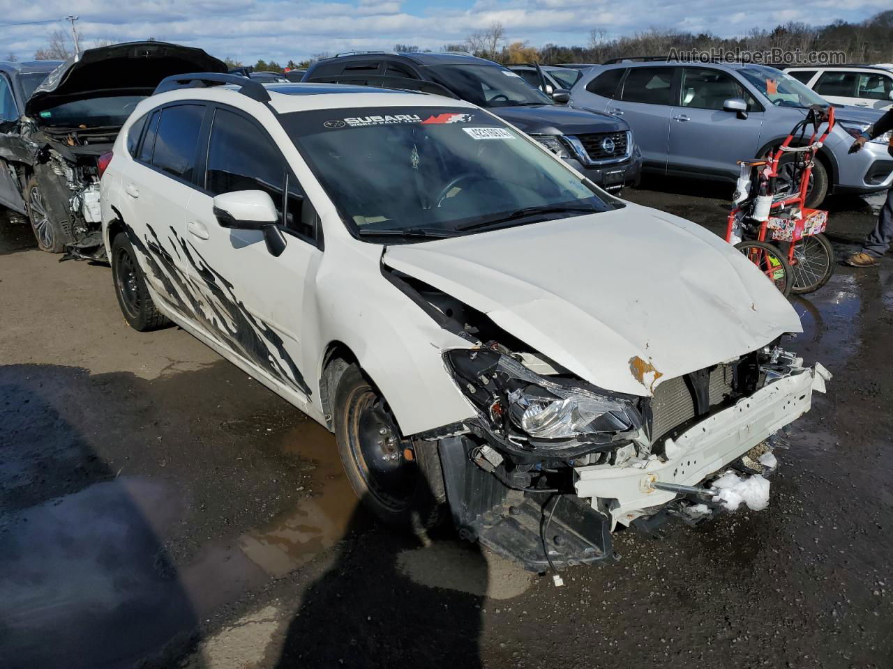 2016 Subaru Impreza Sport Limited White vin: JF1GPAU64G8223562