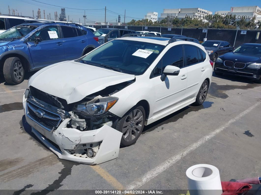 2016 Subaru Impreza 2.0i Sport Limited White vin: JF1GPAY60G8346706