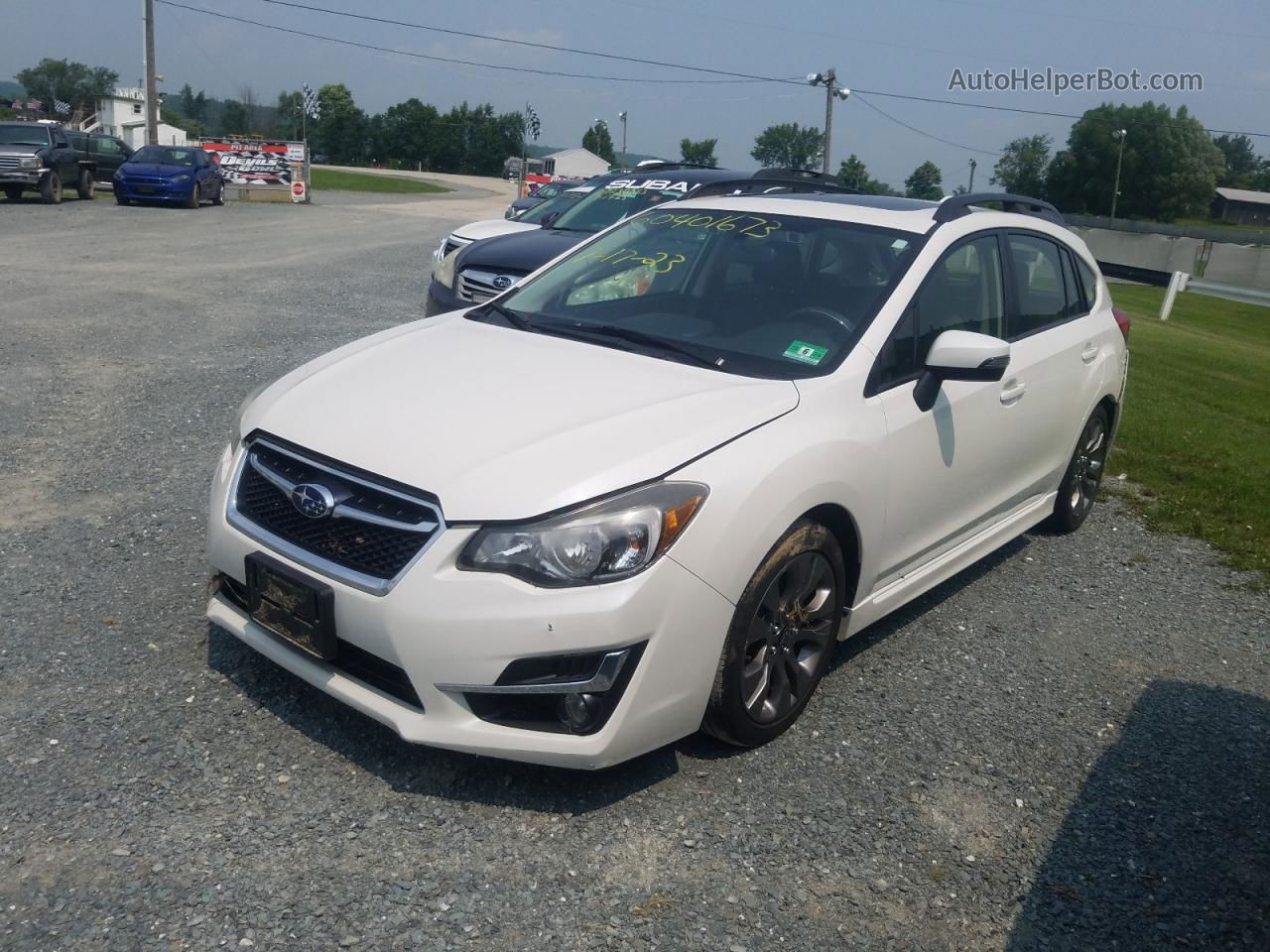 2016 Subaru Impreza Sport Limited White vin: JF1GPAY69G8282701