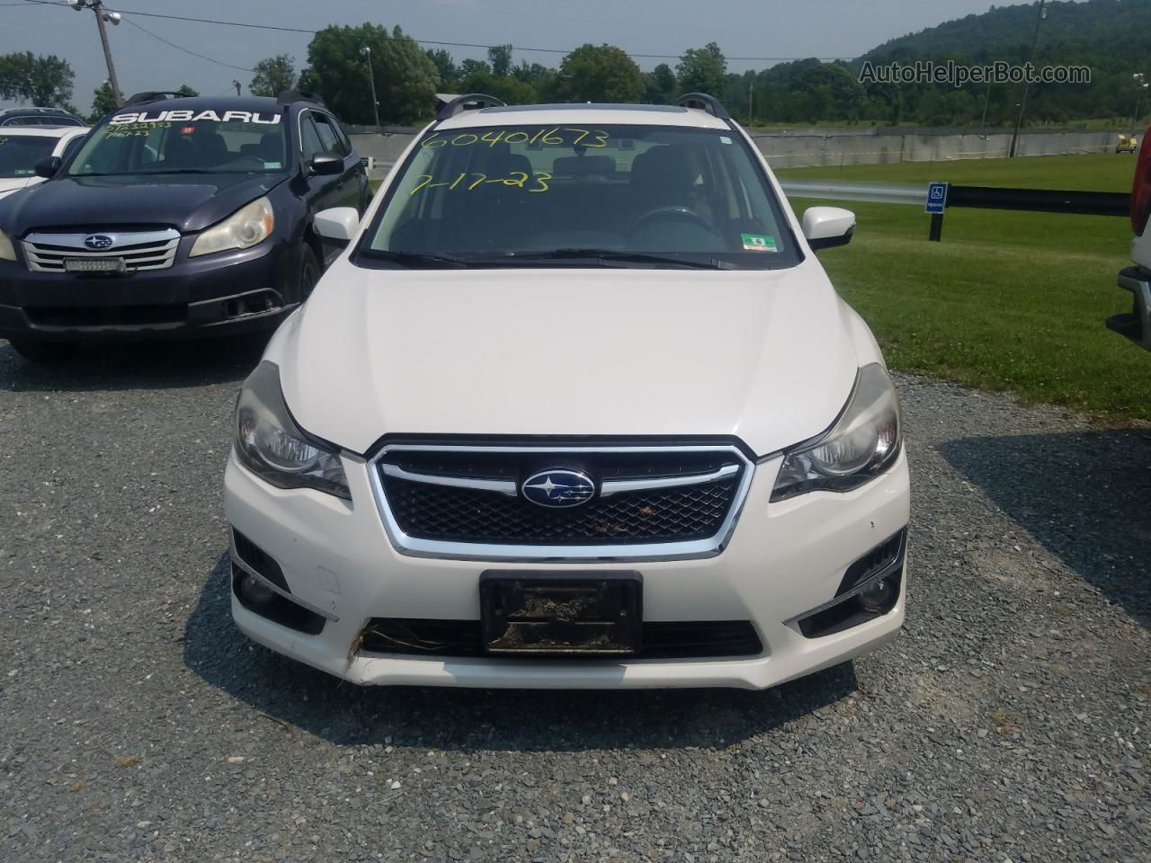 2016 Subaru Impreza Sport Limited White vin: JF1GPAY69G8282701