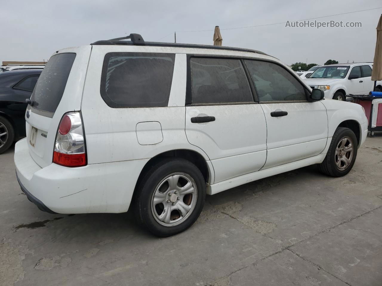 2006 Subaru Forester 2.5x White vin: JF1SG63606G757509