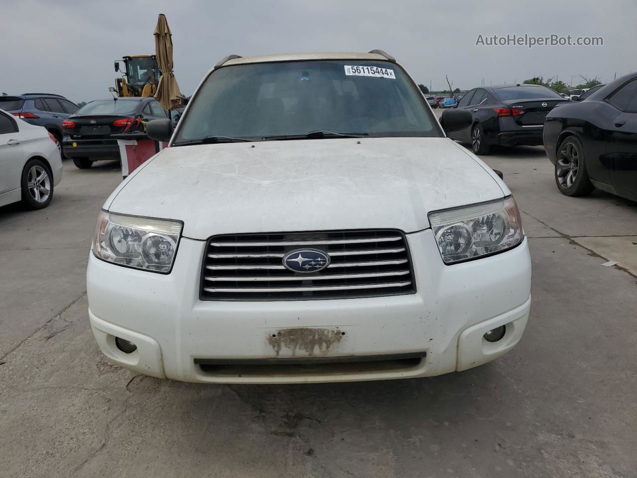 2006 Subaru Forester 2.5x White vin: JF1SG63606G757509