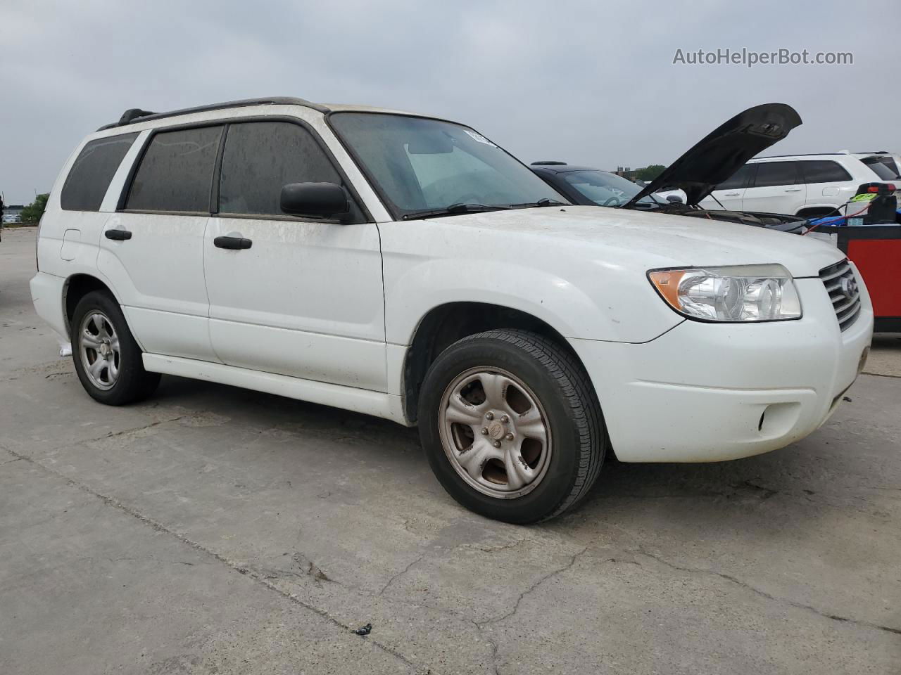 2006 Subaru Forester 2.5x White vin: JF1SG63606G757509