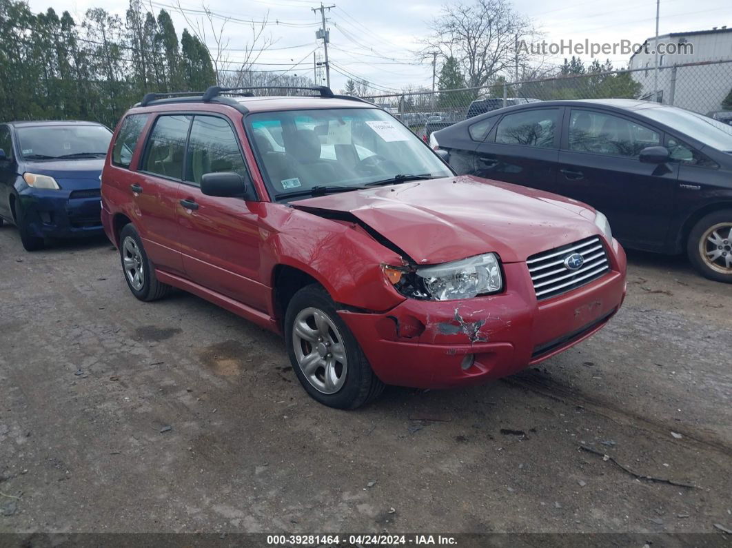 2006 Subaru Forester 2.5x Red vin: JF1SG63616H704781