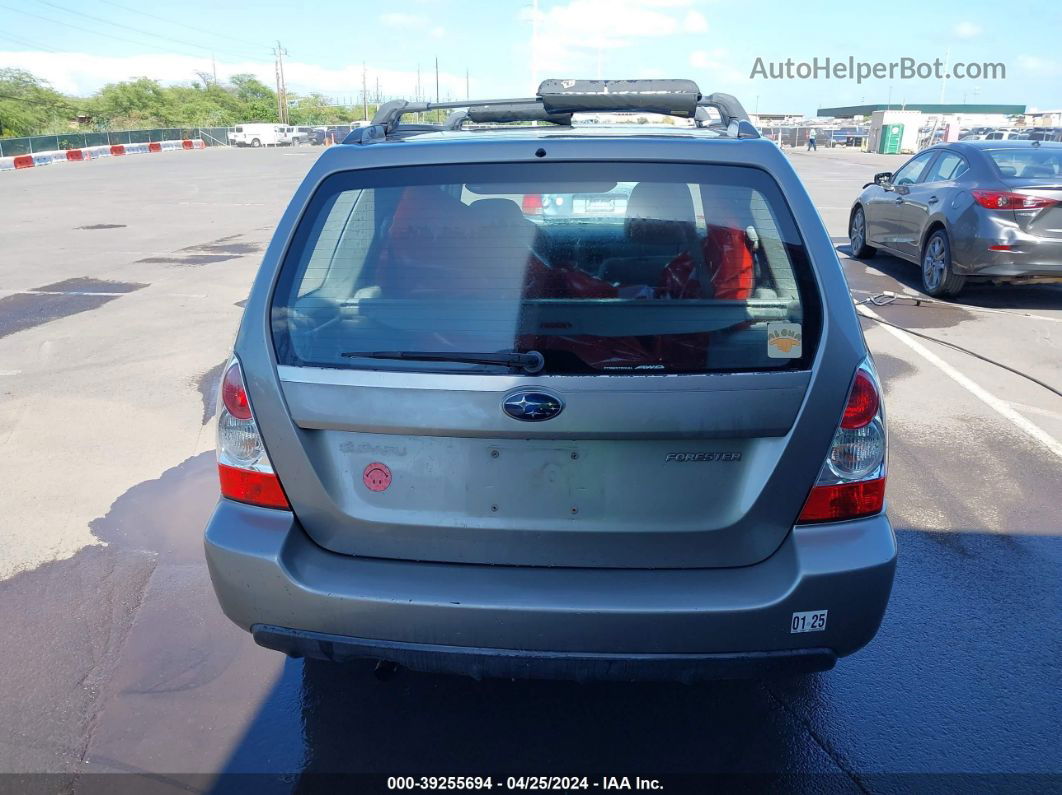 2006 Subaru Forester 2.5x Gray vin: JF1SG63616H720138