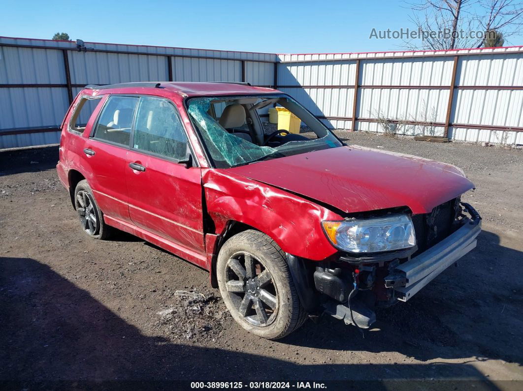 2006 Subaru Forester 2.5x Red vin: JF1SG63626H719208