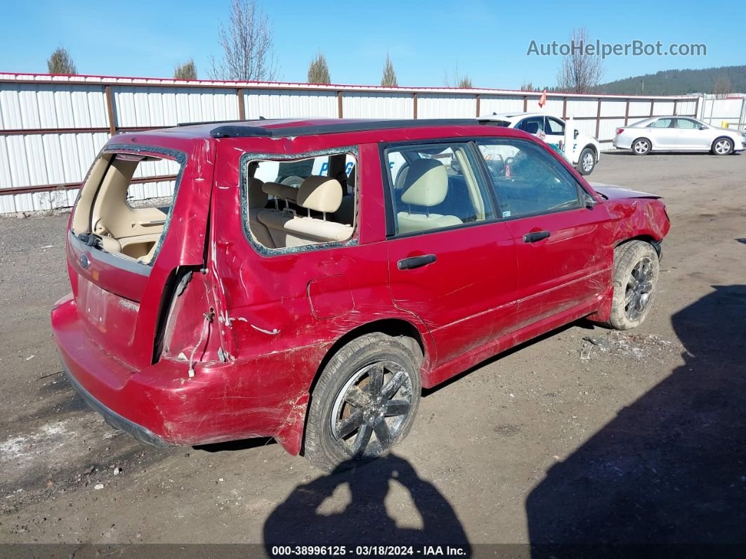 2006 Subaru Forester 2.5x Red vin: JF1SG63626H719208
